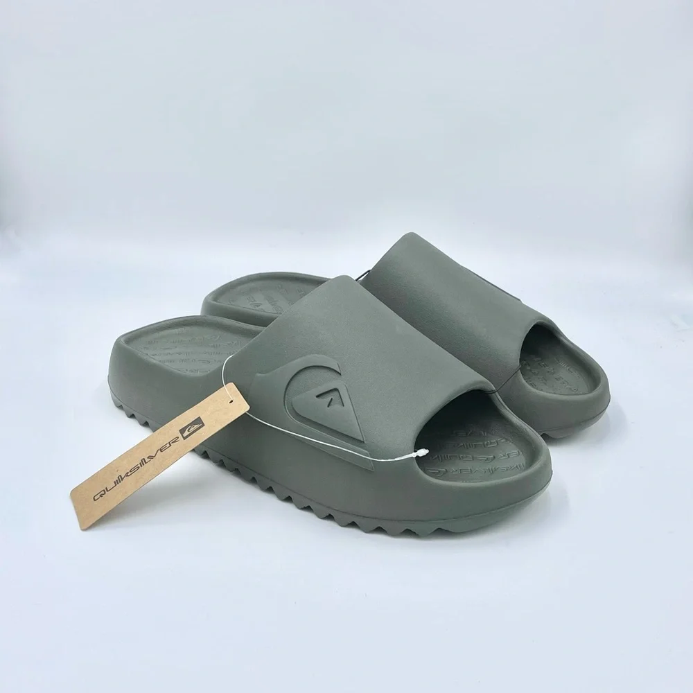 Quiksilver | Shoes | New Quiksilver Cloudbreak Slides Olive  display picture 3